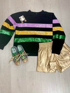 Gold Leather Short