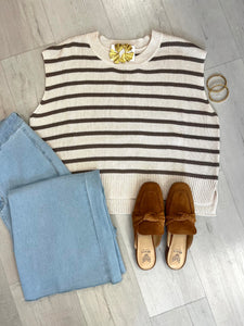 Striped Knit Vest