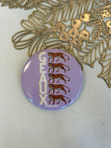 Geaux Lavender Button