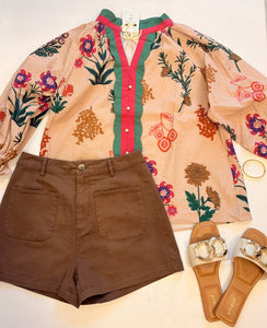 Fresh Fall Florals Blouse