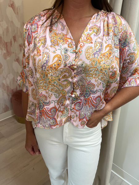 Paisley Day Blouse