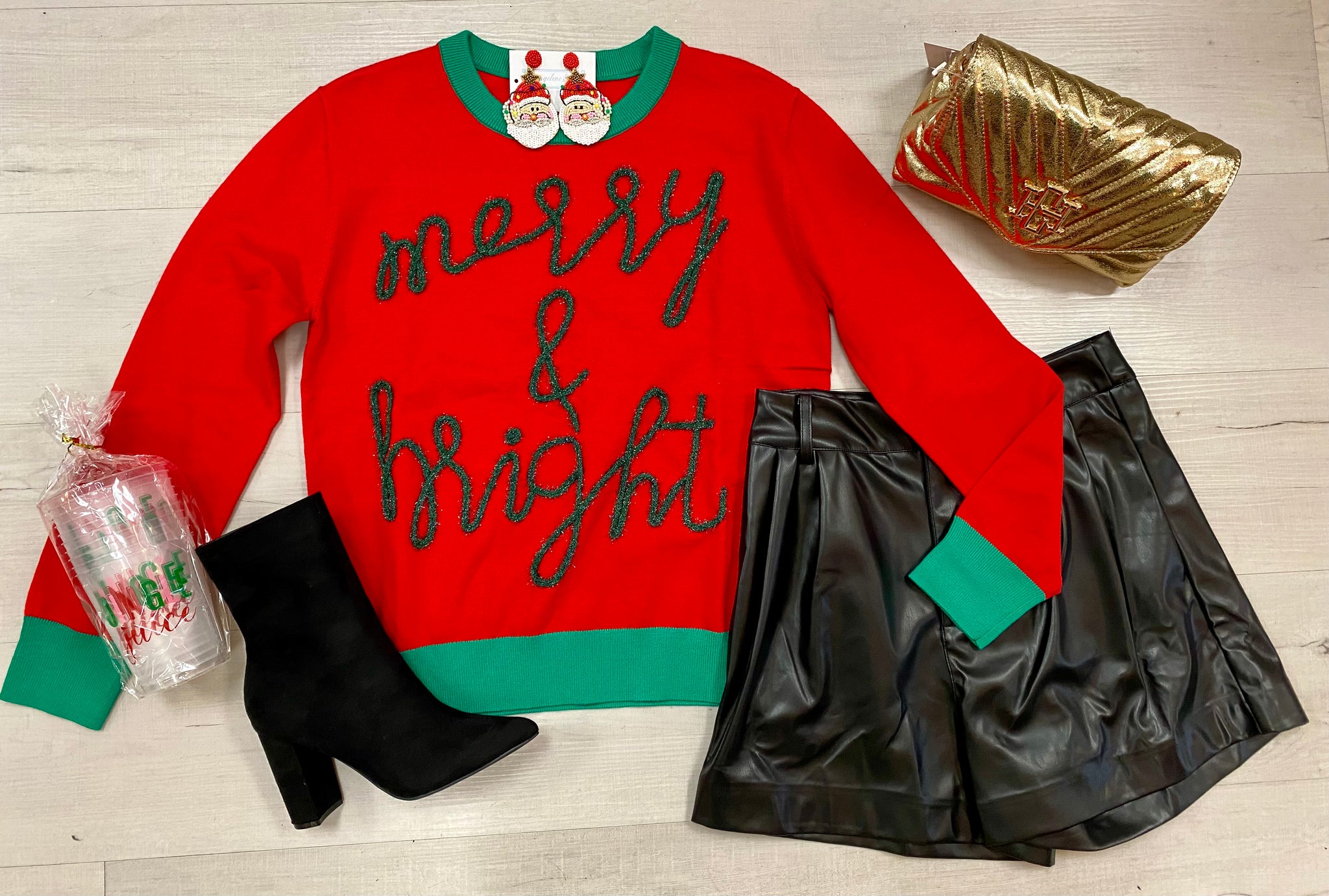 Red Merry & Bright Sweater