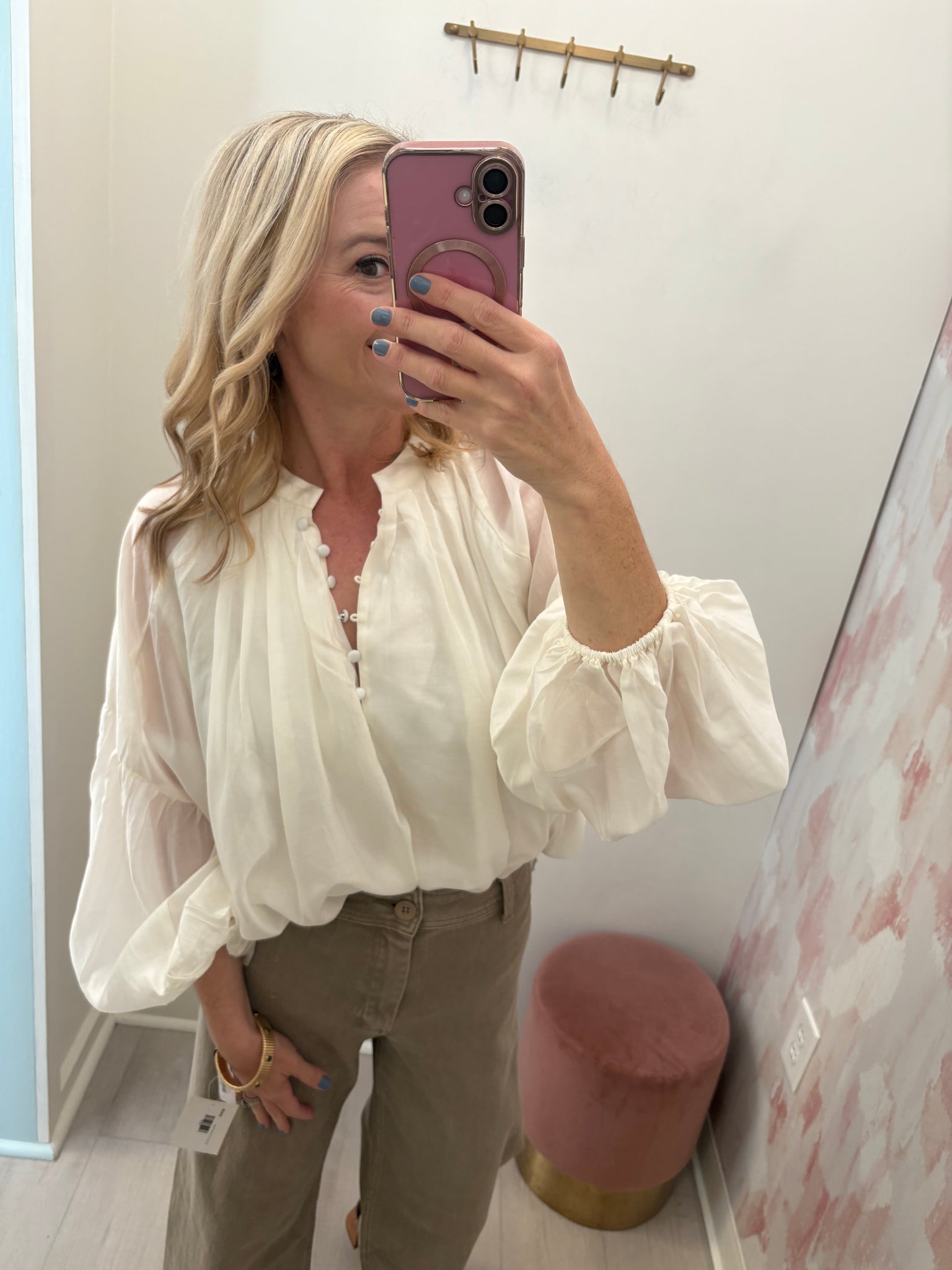 Flowy Cream Blouse
