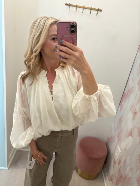Flowy Cream Blouse