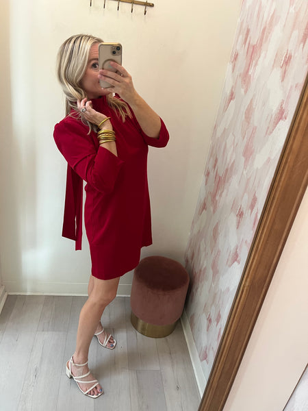 Holiday Party Ready Dress Red