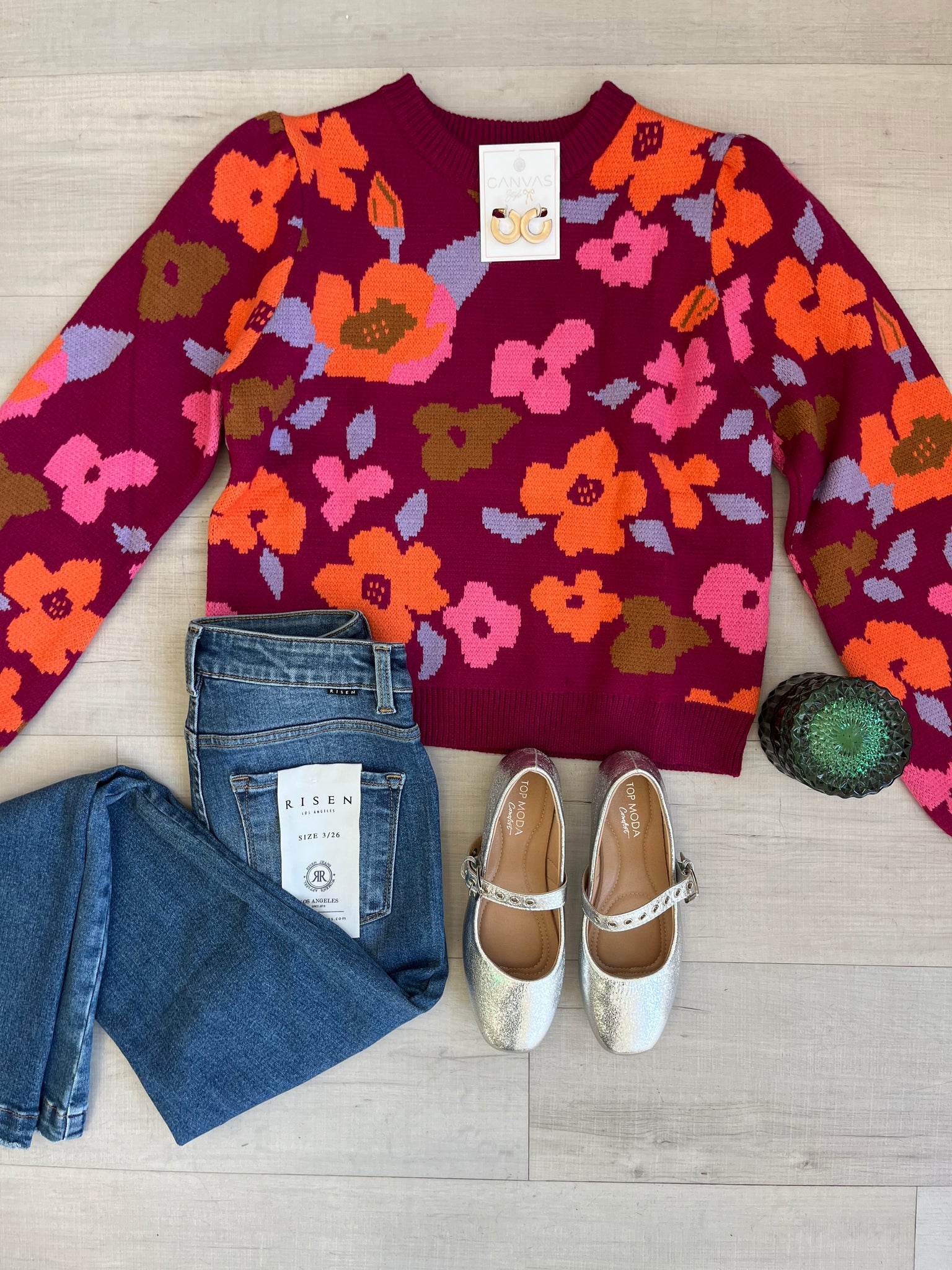 Falling For Florals Sweater