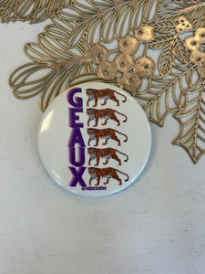 Geaux Cream GameDay Button
