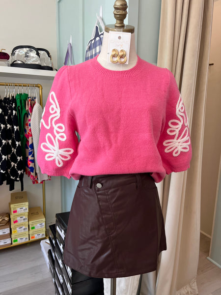 Holiday Bubble Gum Sweater