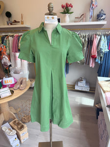 Margaret SS Shift Dress Green – Evangelene and Co