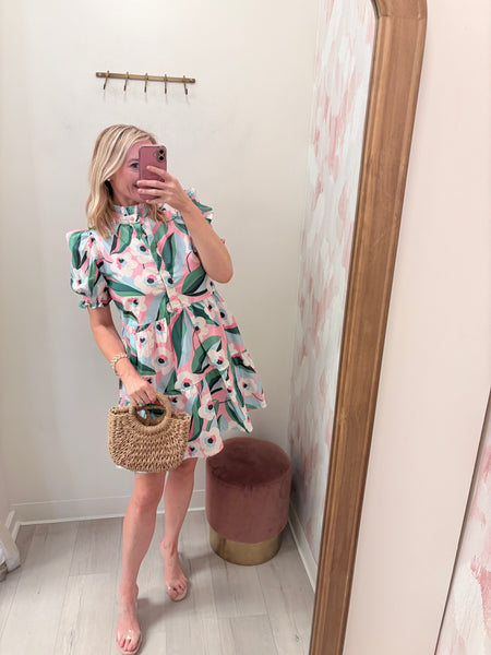 Neice SS Bright Floral Dress