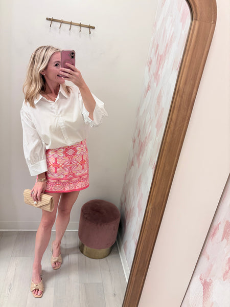 Alice Pink Pattern Skort