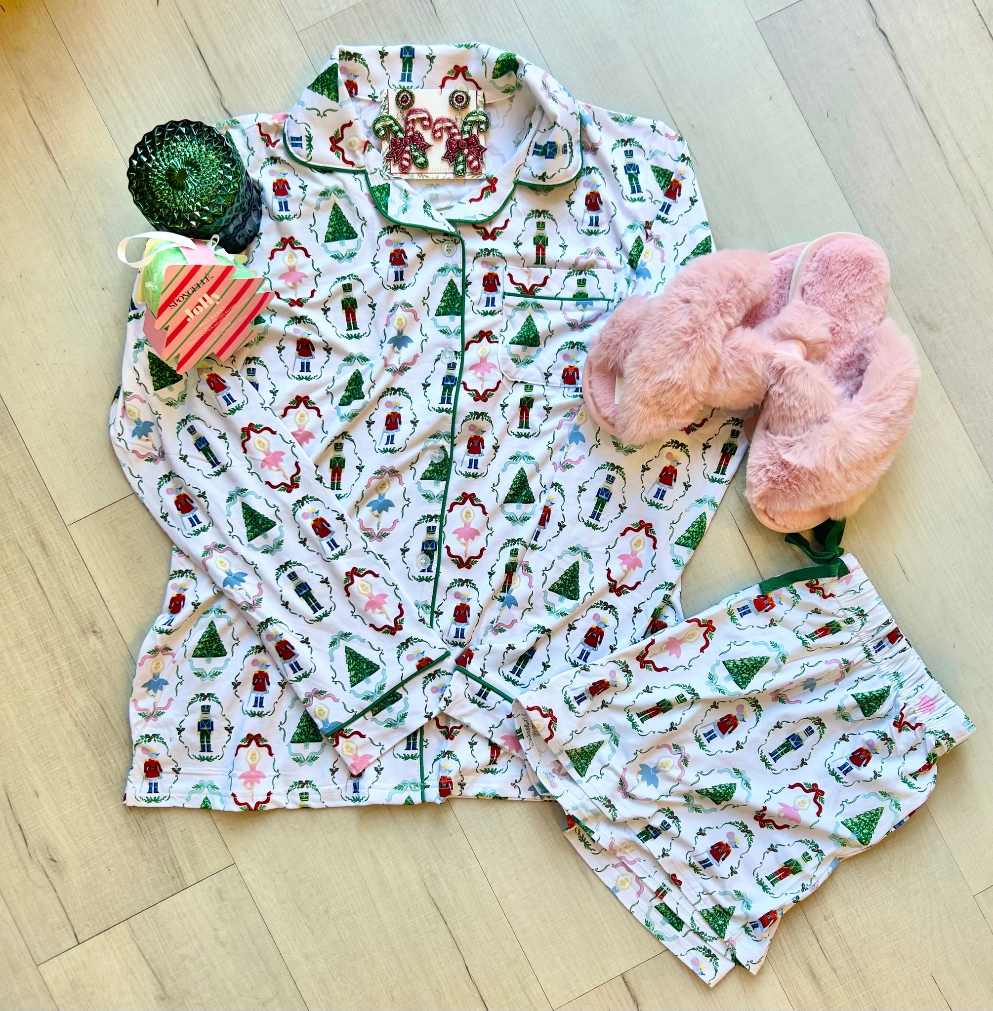 Nutcracker LS Pajama Short Set