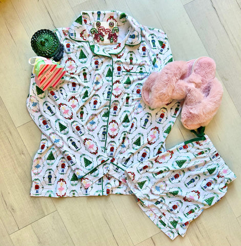 Nutcracker LS Pajama Short Set