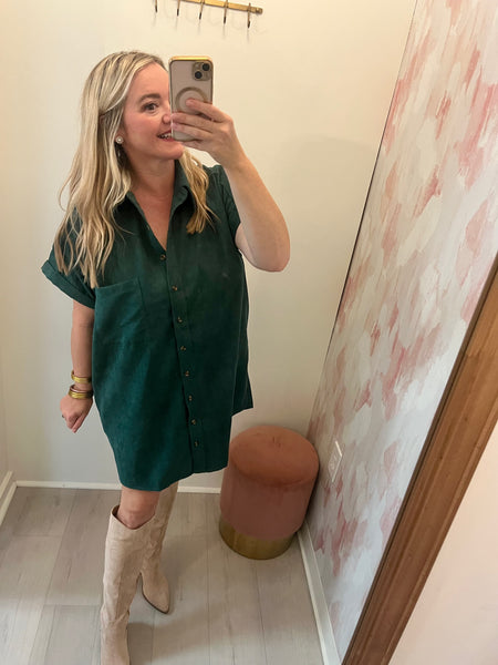 Dawson Dress-Forest Green