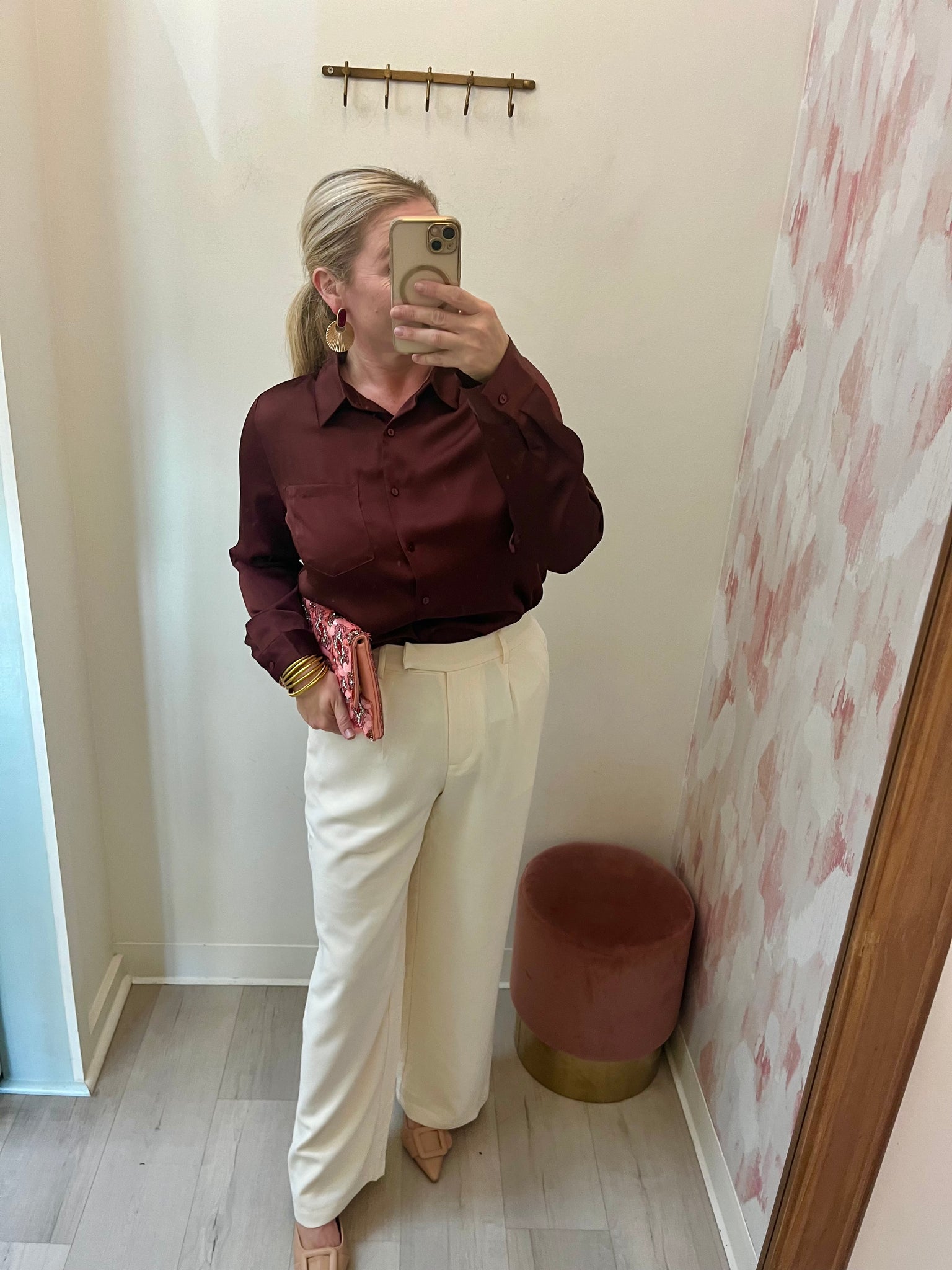 Wide Leg Trouser Cream