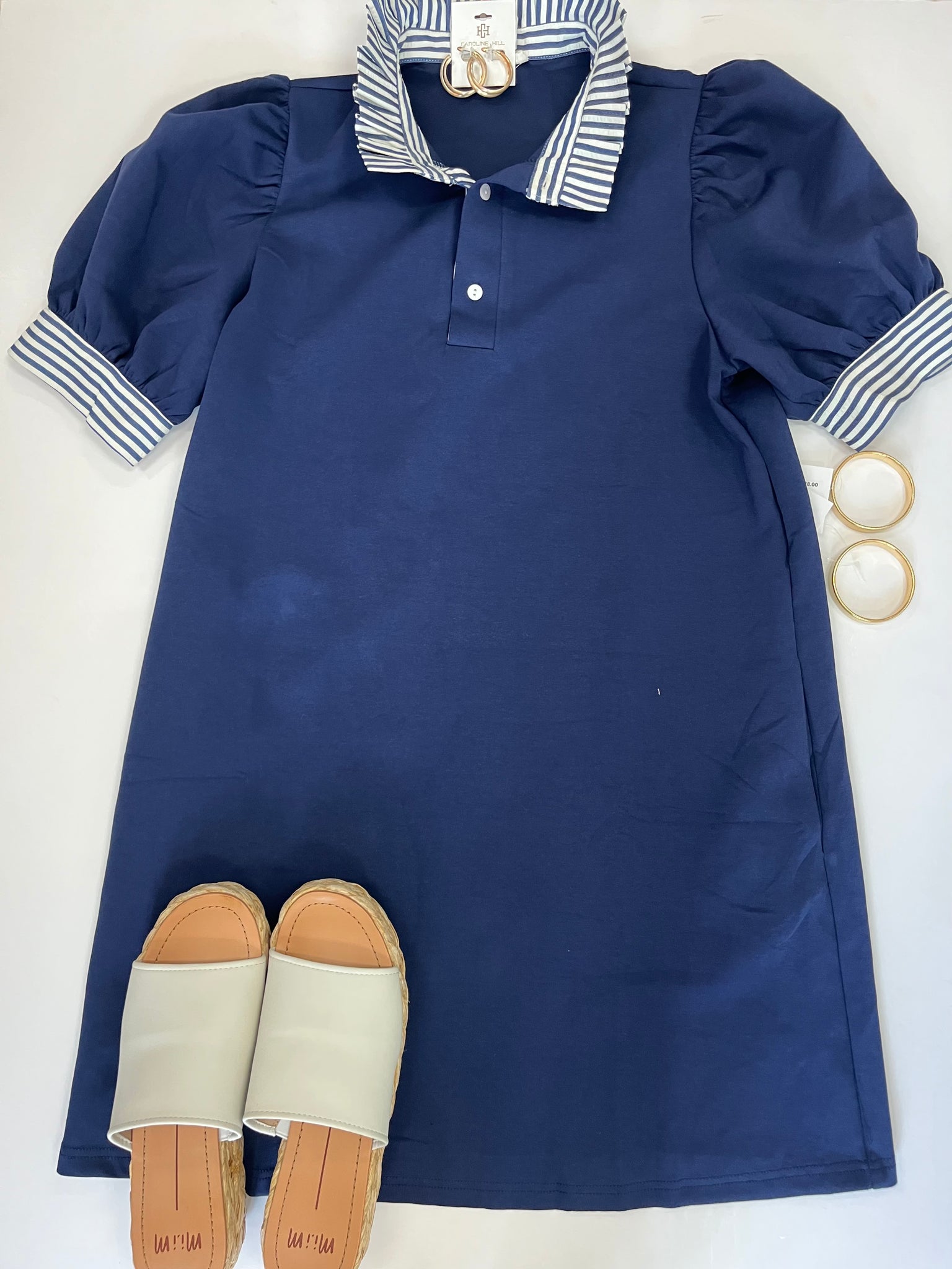 Preppy Navy Dress