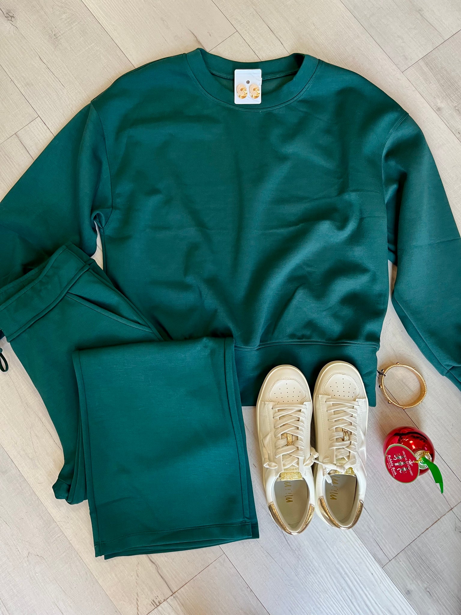 Casual Scuba LS Pant Set Green