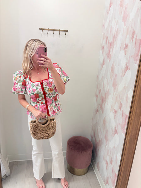 Kimmy Floral Peplum Top