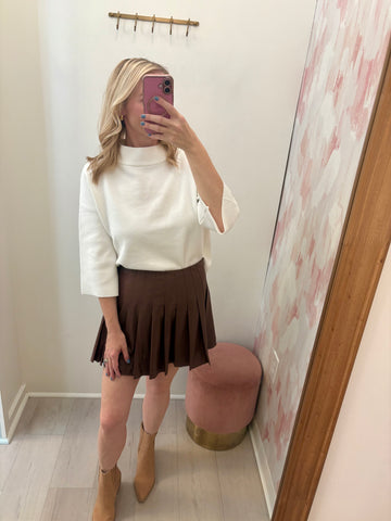 Bell Sleeve Sweater Creme