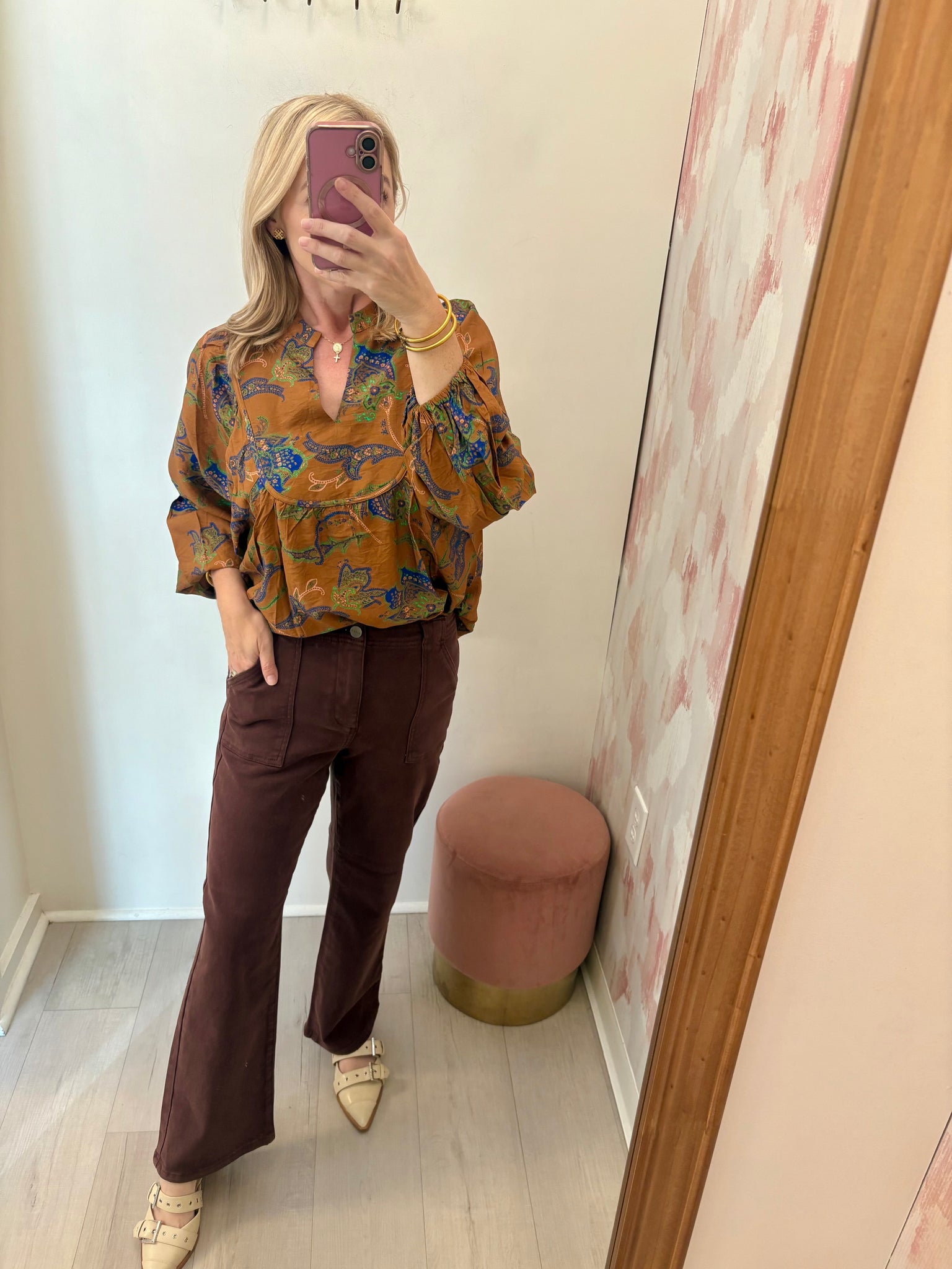 High Rise Ankle Flare Jean Coco