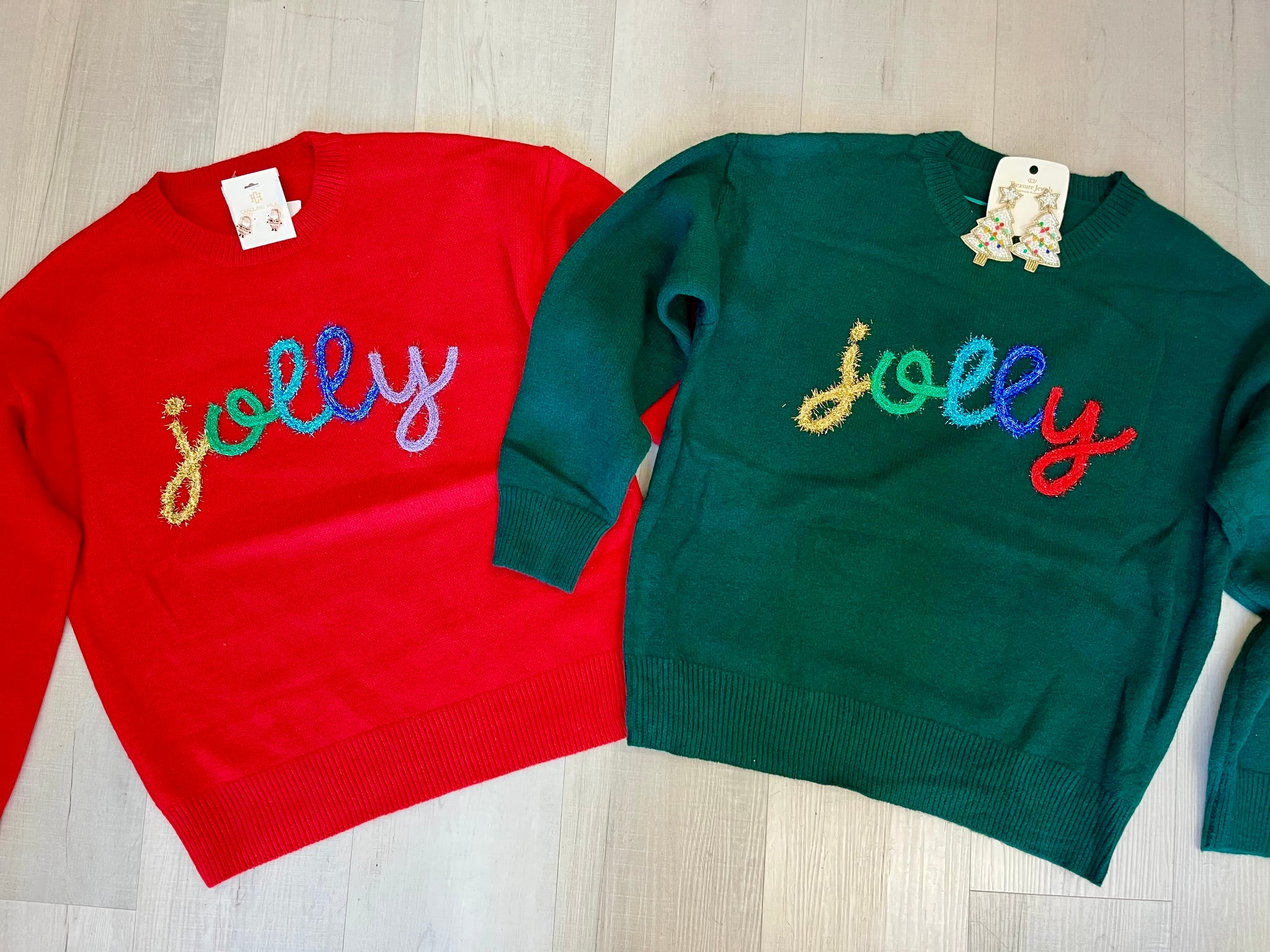 Festive Jolly Sweater -Red