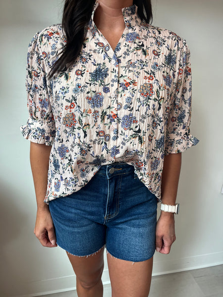 HighRise Raw Cut Side Slit Shorts