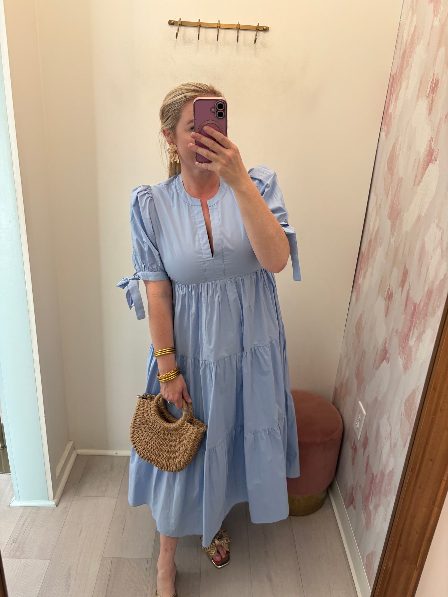 Best Baby Blue Midi Dress