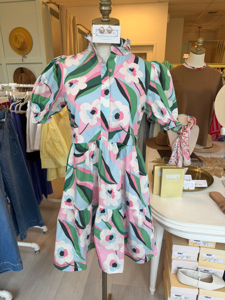 Neice SS Bright Floral Dress