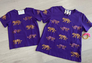 Mom & Me Tiger Top Youth Purple