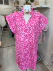 Krista Pink Textured Dress