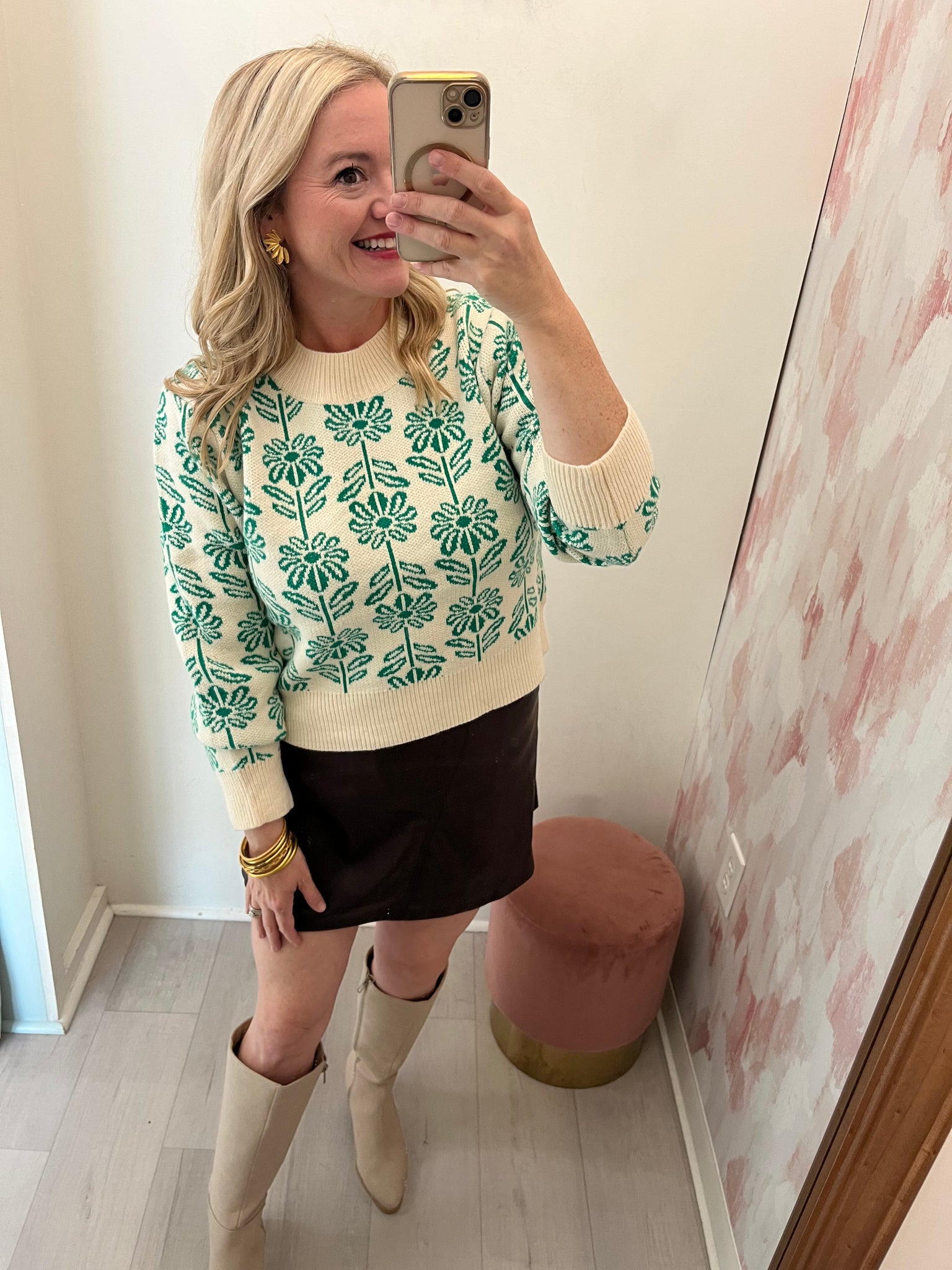 Green Garden Sweater