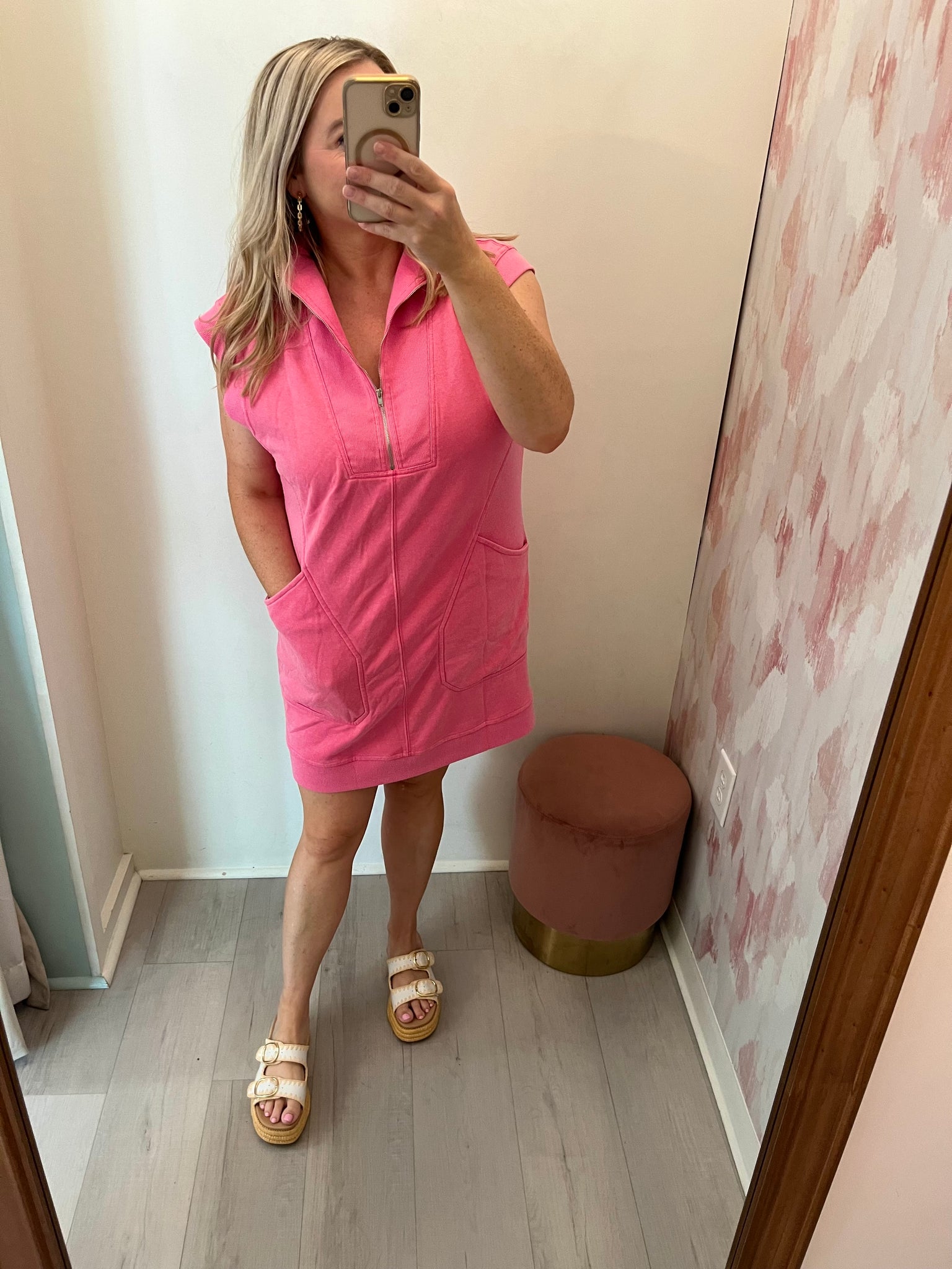 Running Errands Dress Pink