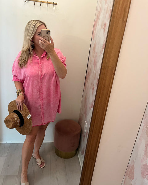 Tallie Tencel Dress Pink