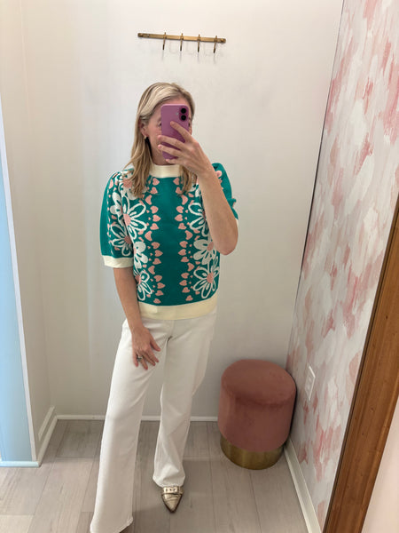 Heart of Flowers Sweater