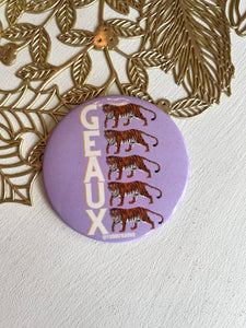 GEAUX Button -Lavender