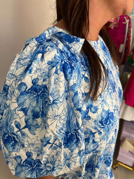 Bow Detail Chinoiserie Dress