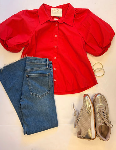 Take Me To Cajun Field Top Red