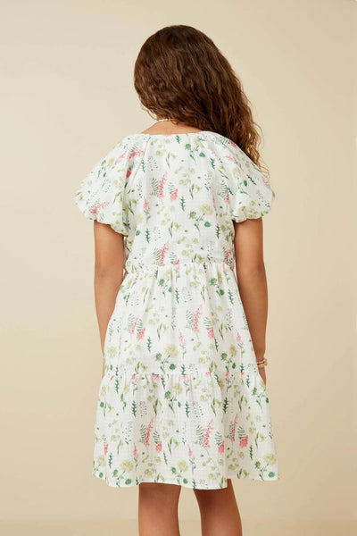 Girls Spring Floral Dress