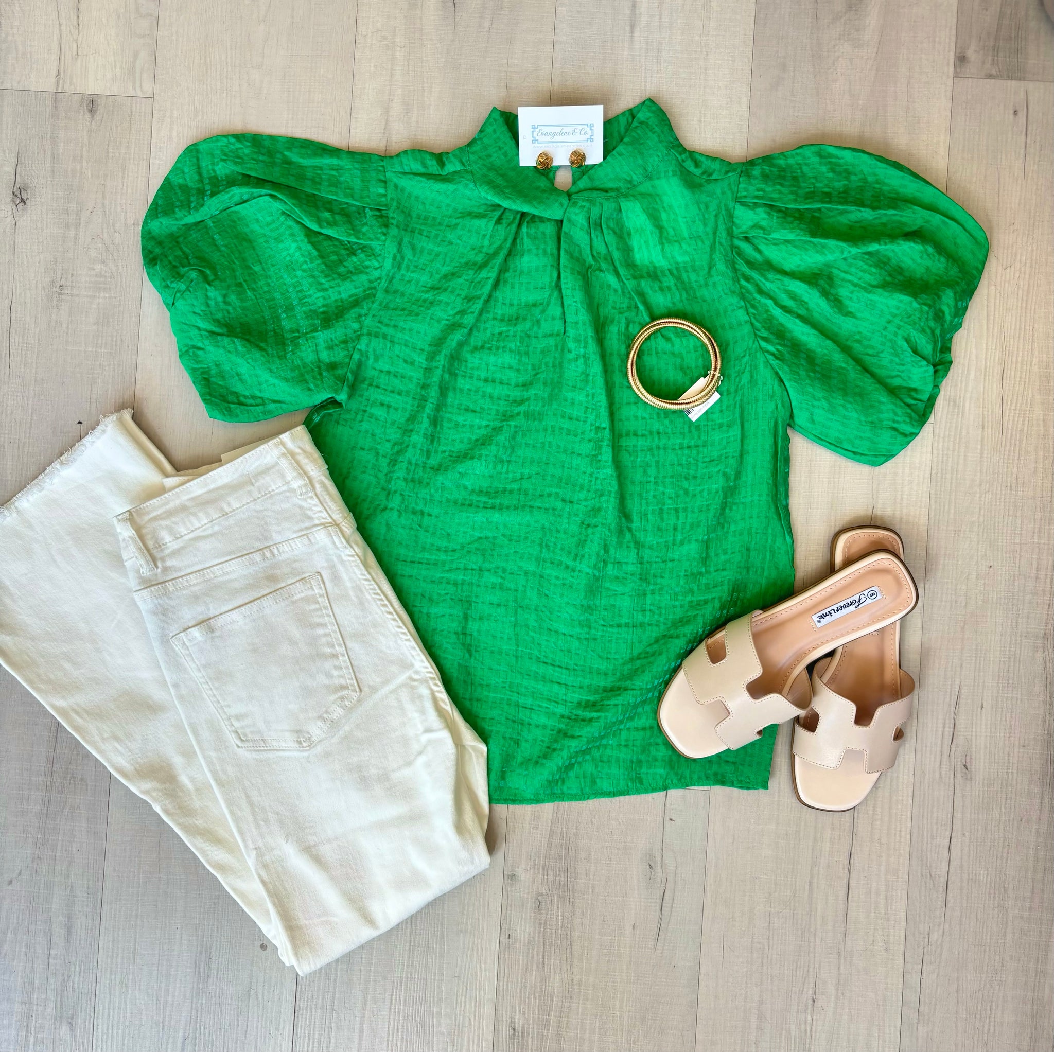 Vanderbilt Blouse Green