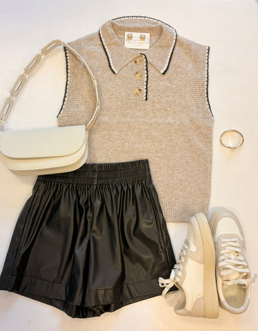 Duo Thread Button Up Sweater