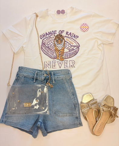 Utility Cargo Denim Short