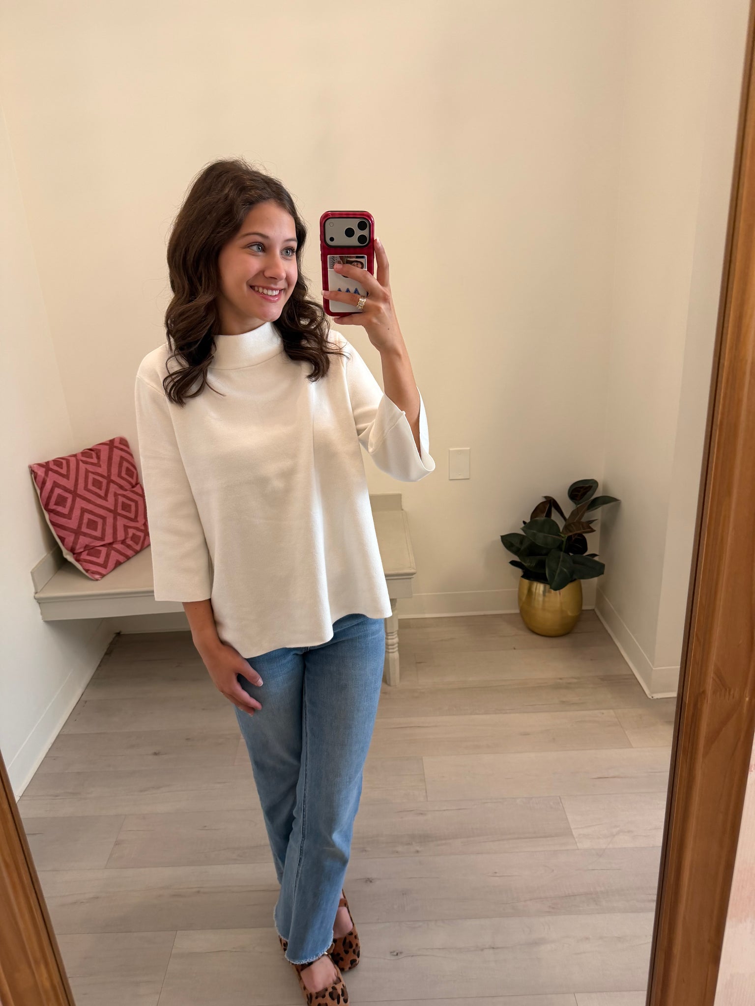 Bell Sleeve Sweater Creme