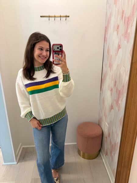 Mambo Striped Chest Sweater