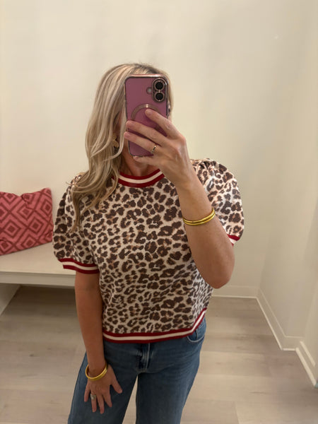 Leopard SS Sweater