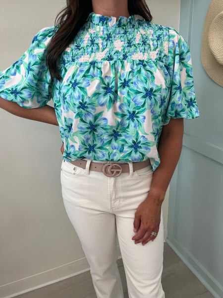 Belize Floral Blouse