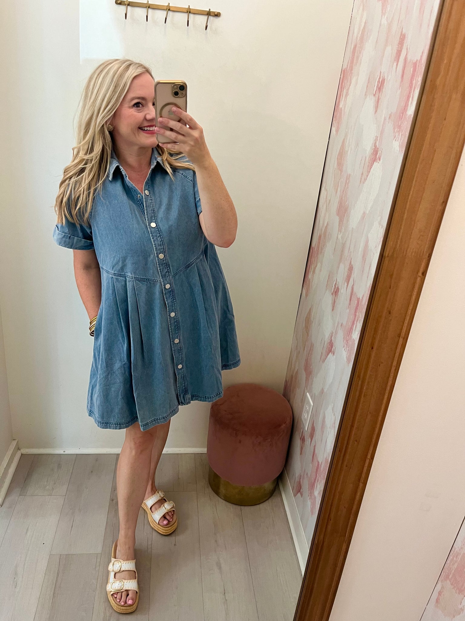 Dolly Denim Dress Lgt Blue