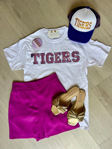 Tigers Sequin TShirt White