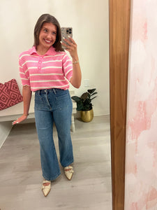 Patch Pocket Cropped Jean