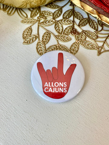 Allons Cajuns Button