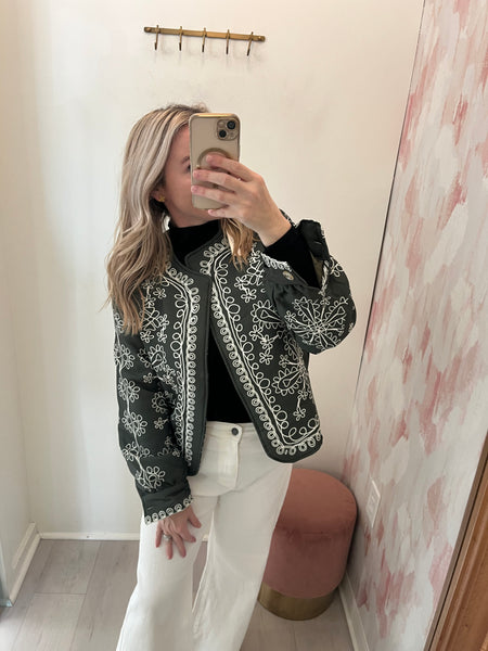 Perfectly Spring Floral Print Jacket